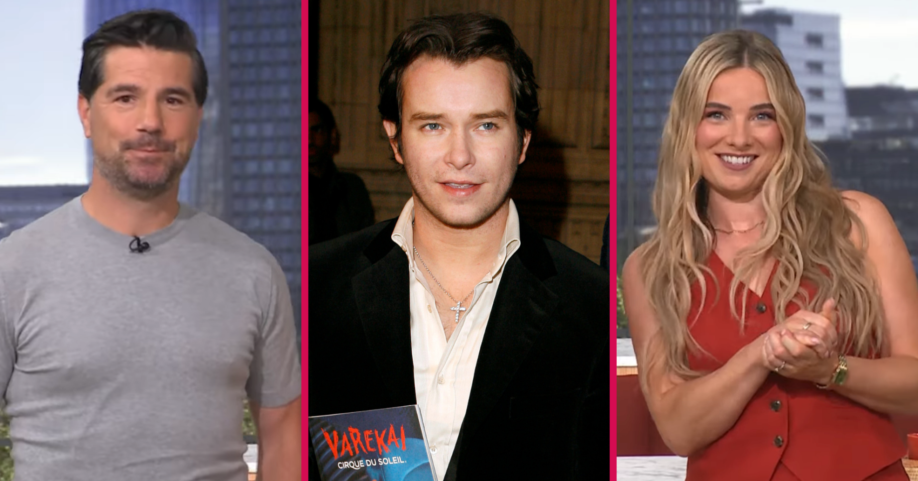 Craig Doyle, Stephen Gately and Sian Welby