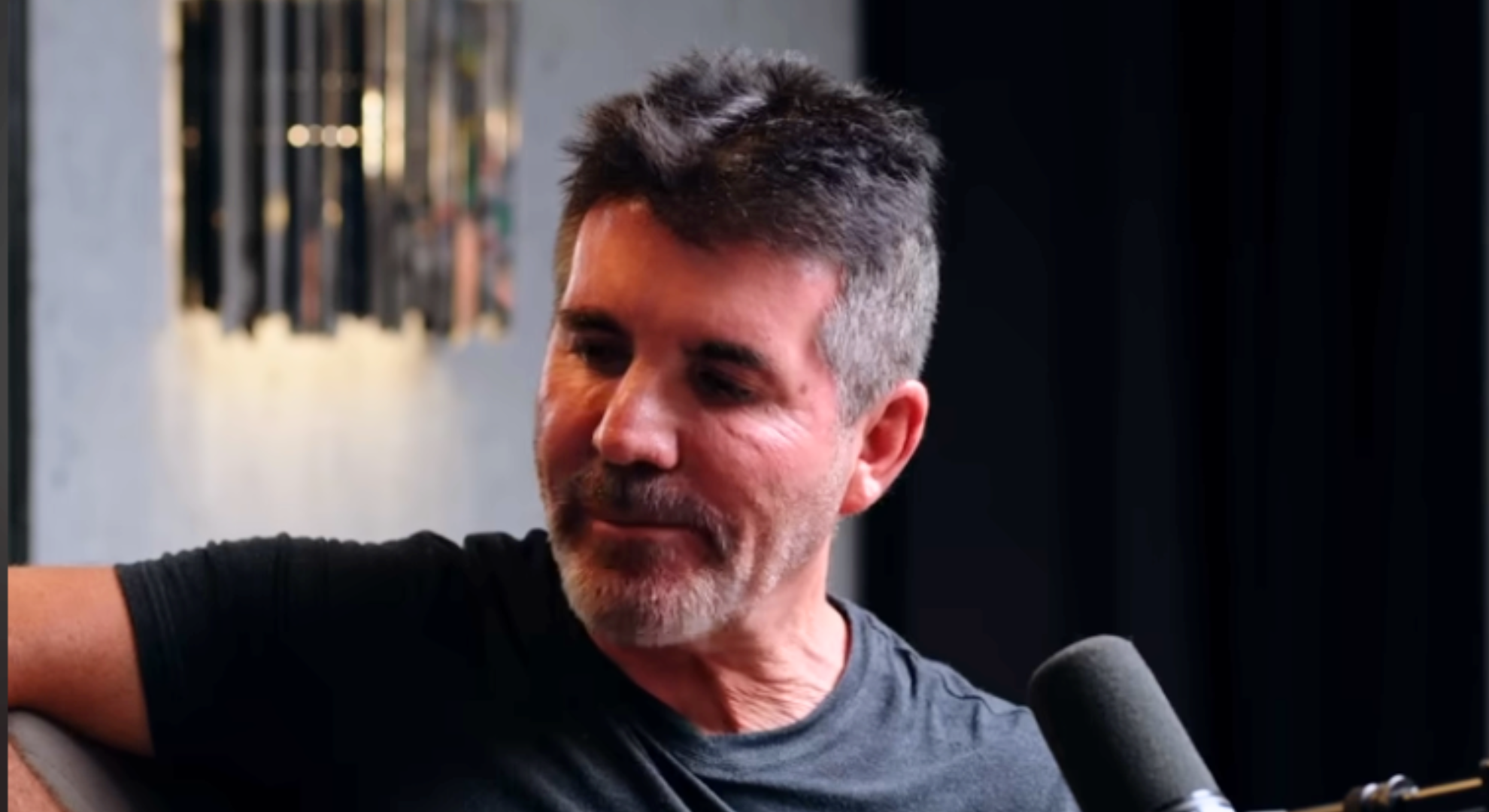 Simon Cowell on a podcast
