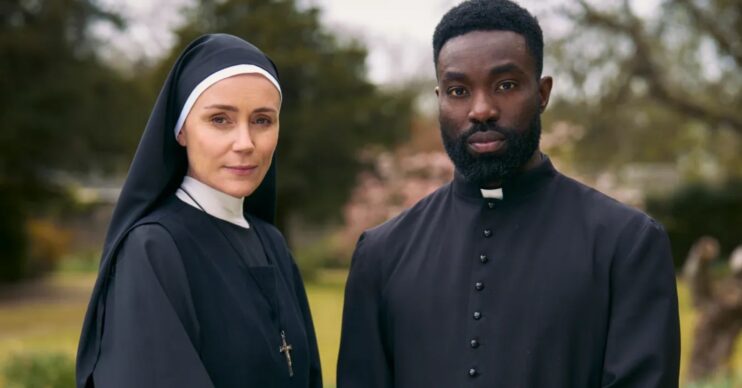 Keeley Hawes and Paapa Essiedu in Falling