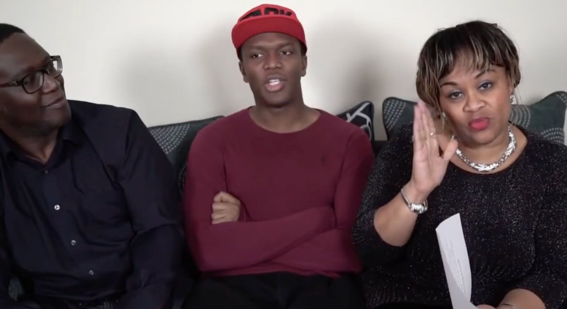 KSI and his parents