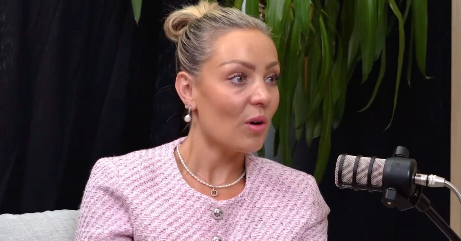 Amy Dowden on a podcast