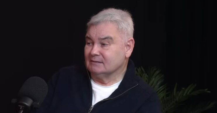 Eamonn Holmes on a podcast