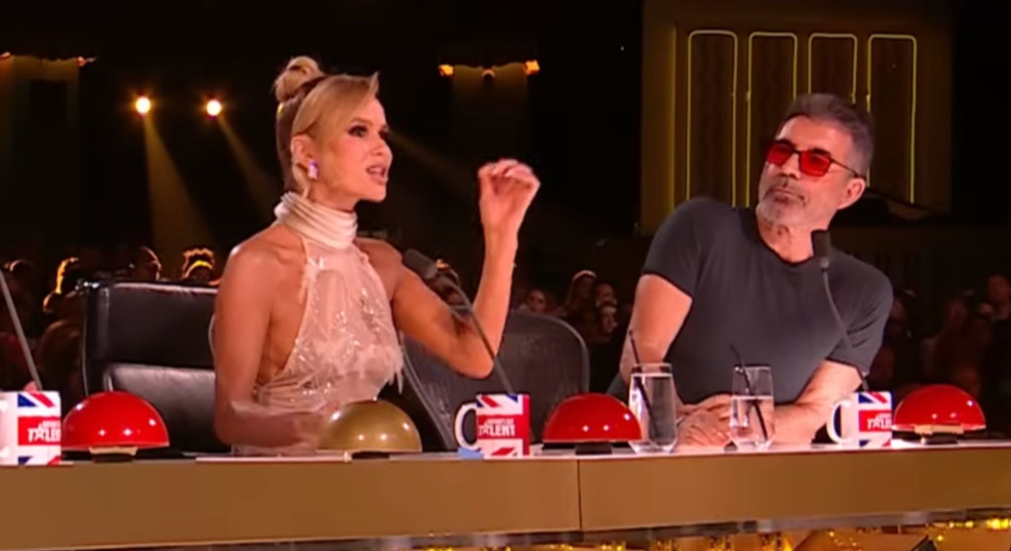 Amanda Holden and Simon Cowell on BGT