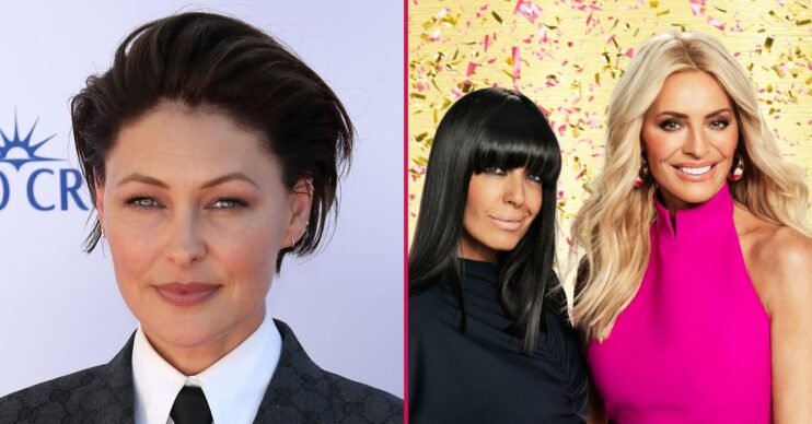 Emma Willis and Claudia and Tess