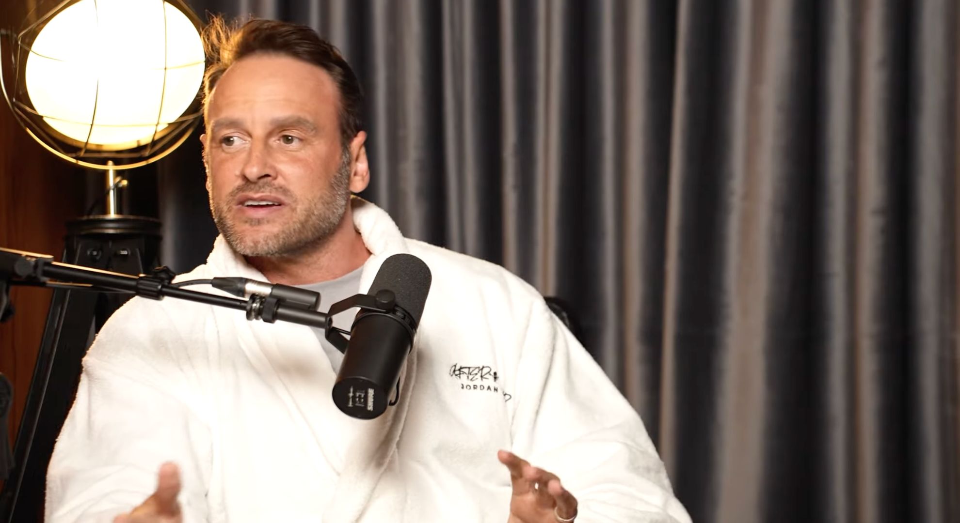 Lee Andrews on a podcast 