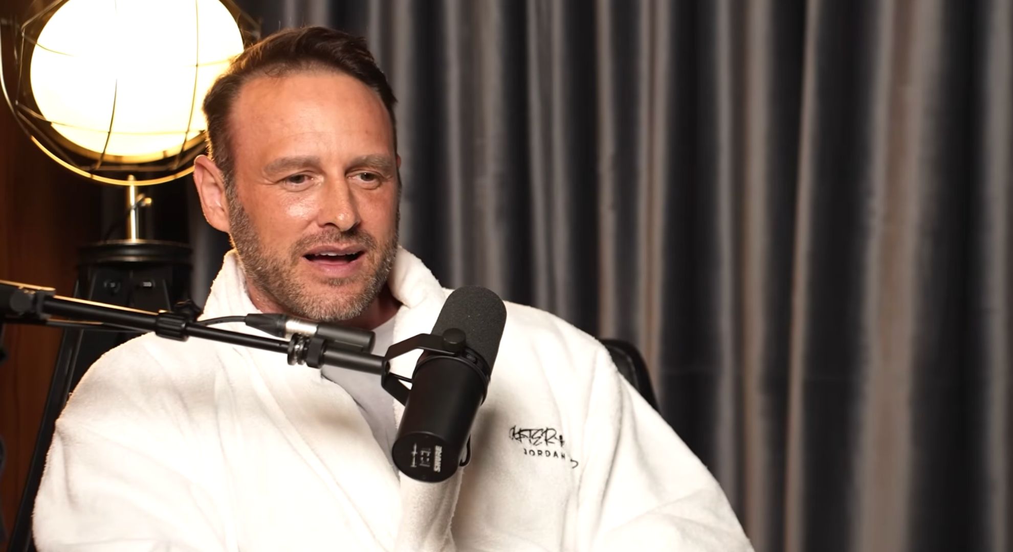 Lee Andrews on a podcast 