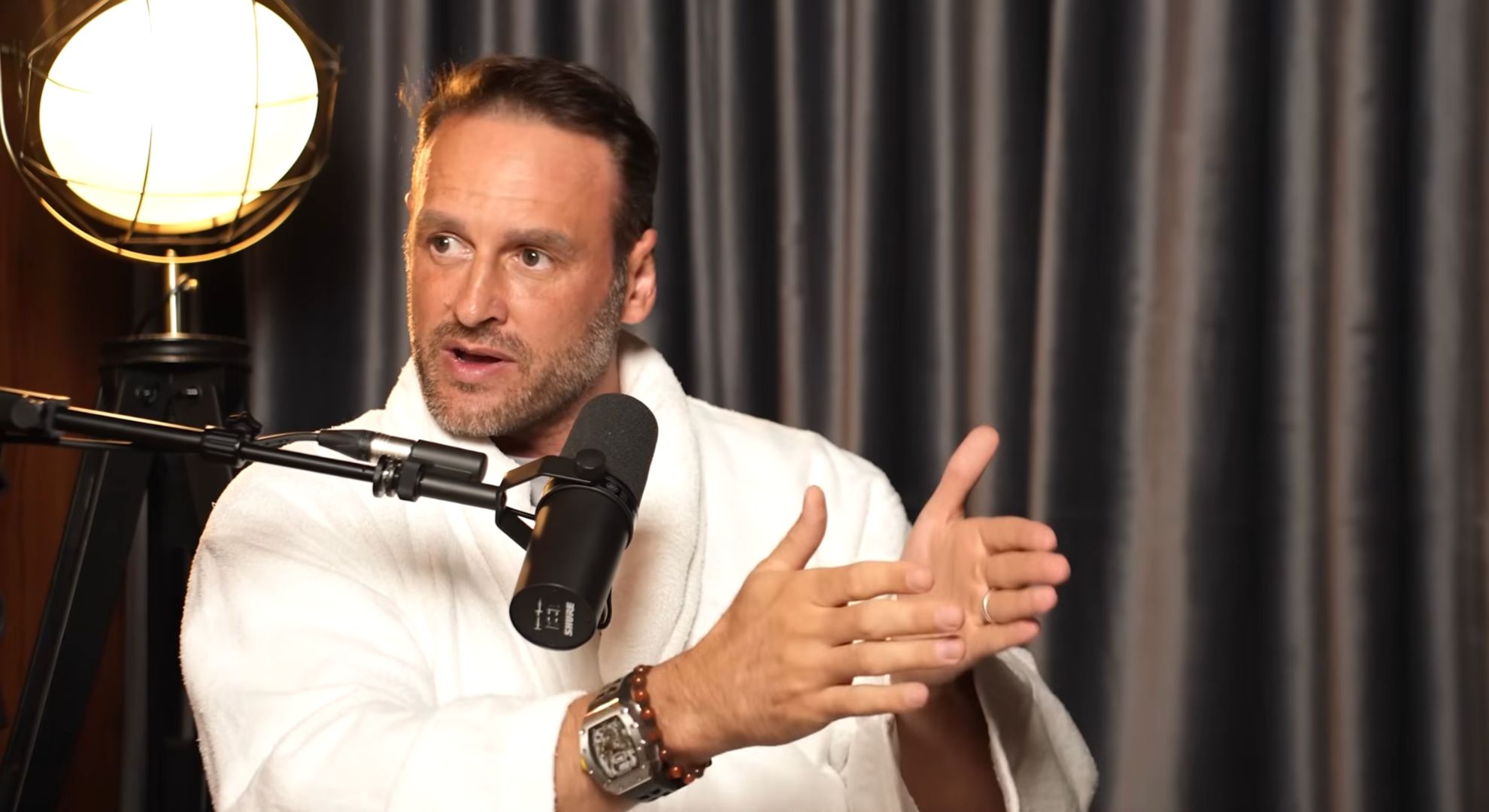 Lee Andrews on a podcast 