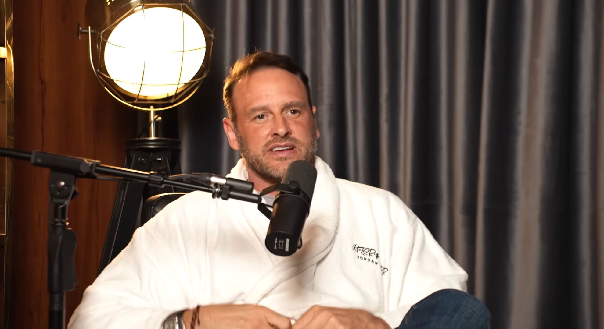 Lee Andrews on a podcast 
