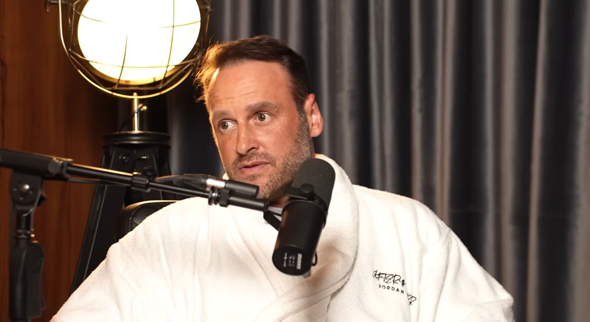 Lee Andrews on a podcast 