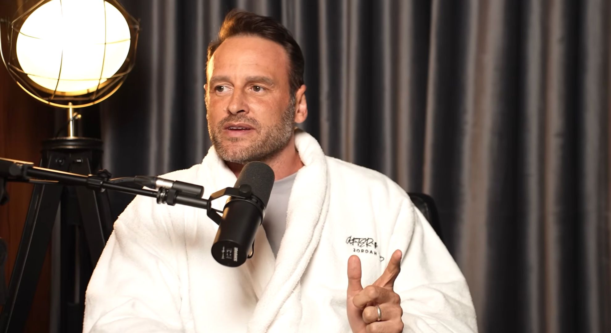 Lee Andrews on a podcast 