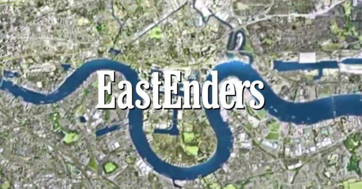 EastEnders logo and background