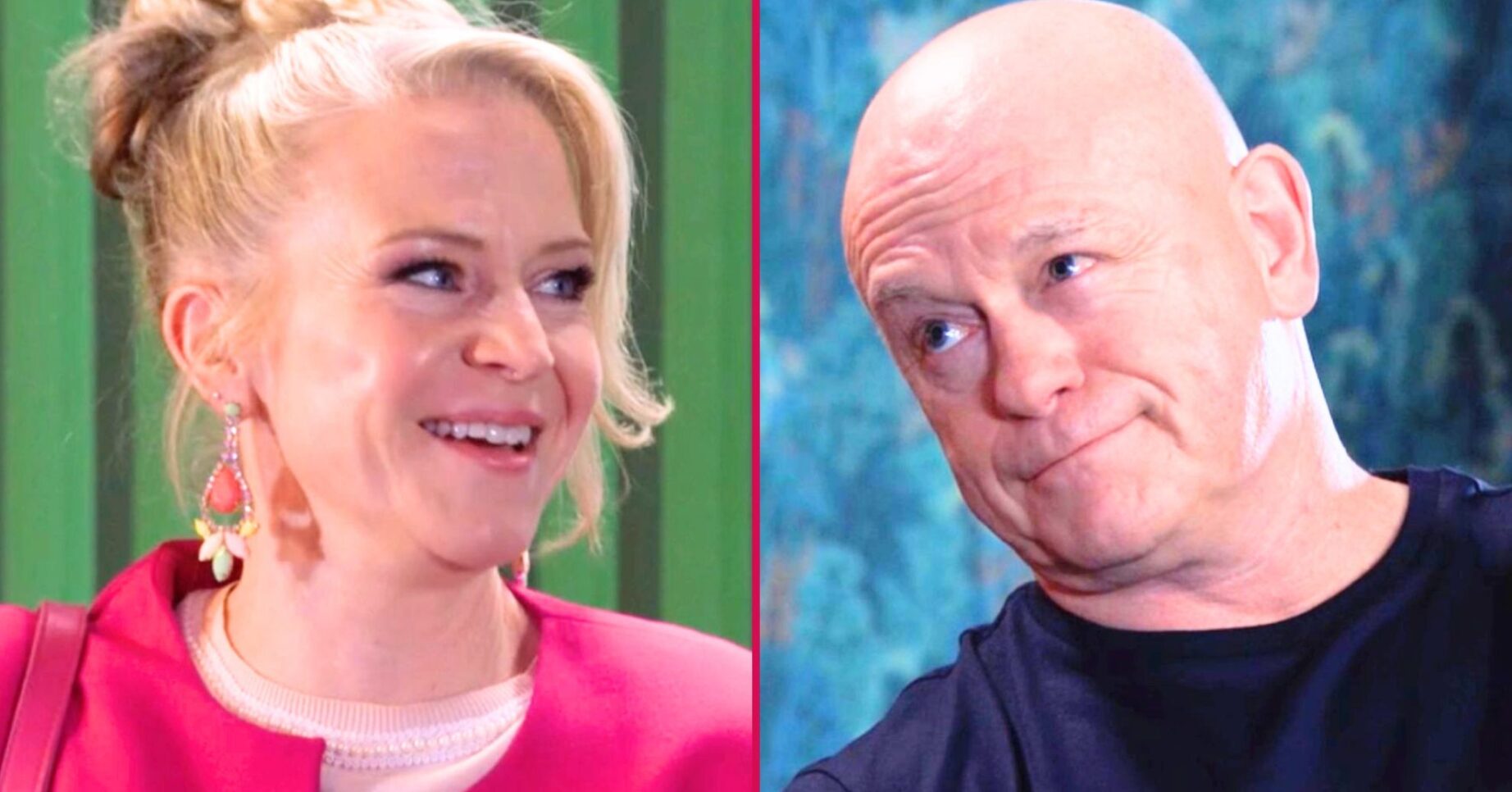 Linda and Grant split image