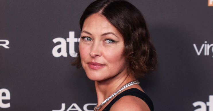 Emma Willis looking to camera