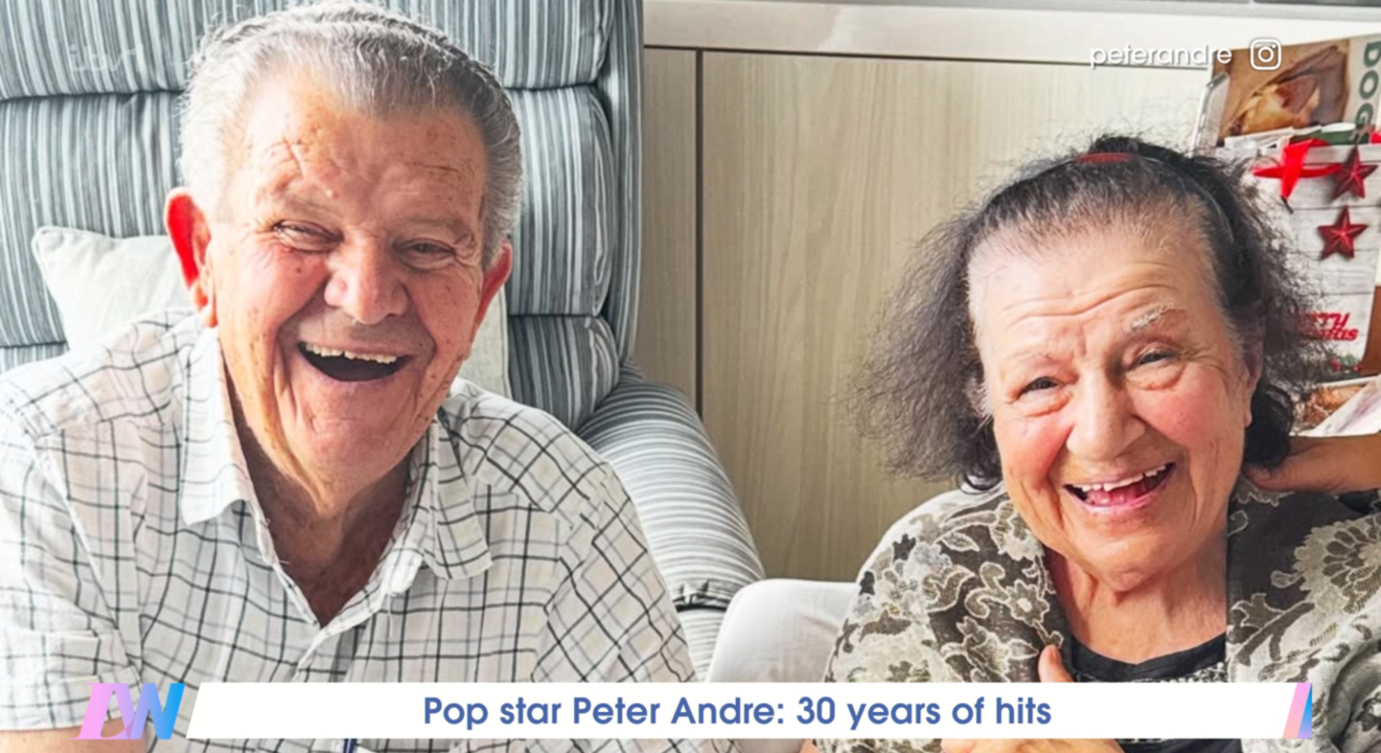Peter Andre's parents smiling