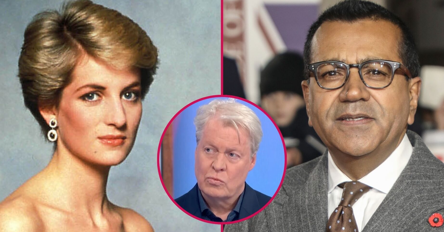 Princess Diana, Martin Bashir and Earl Spencer (Credit: SplashNews and ITV)