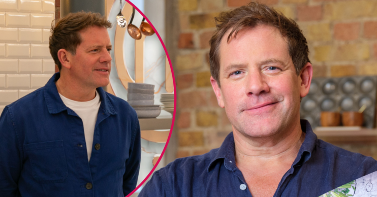 Matt Tebbutt wearing a navy shirt