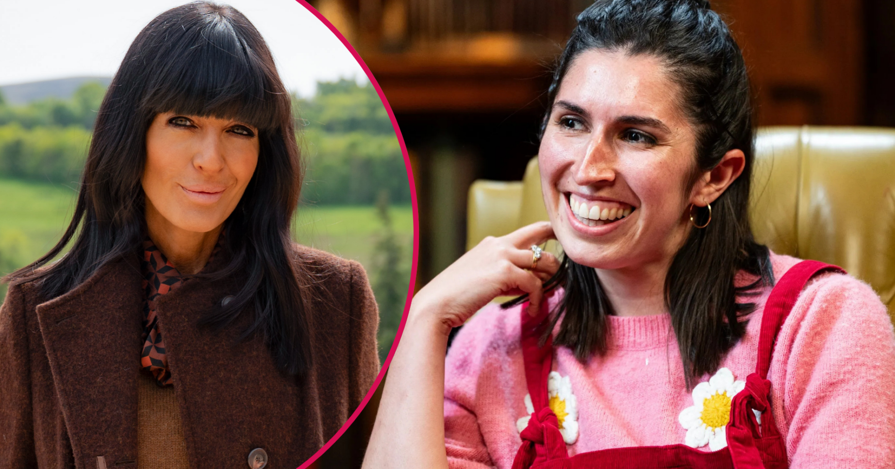 Claudia Winkleman and Charlotte on The Traitors