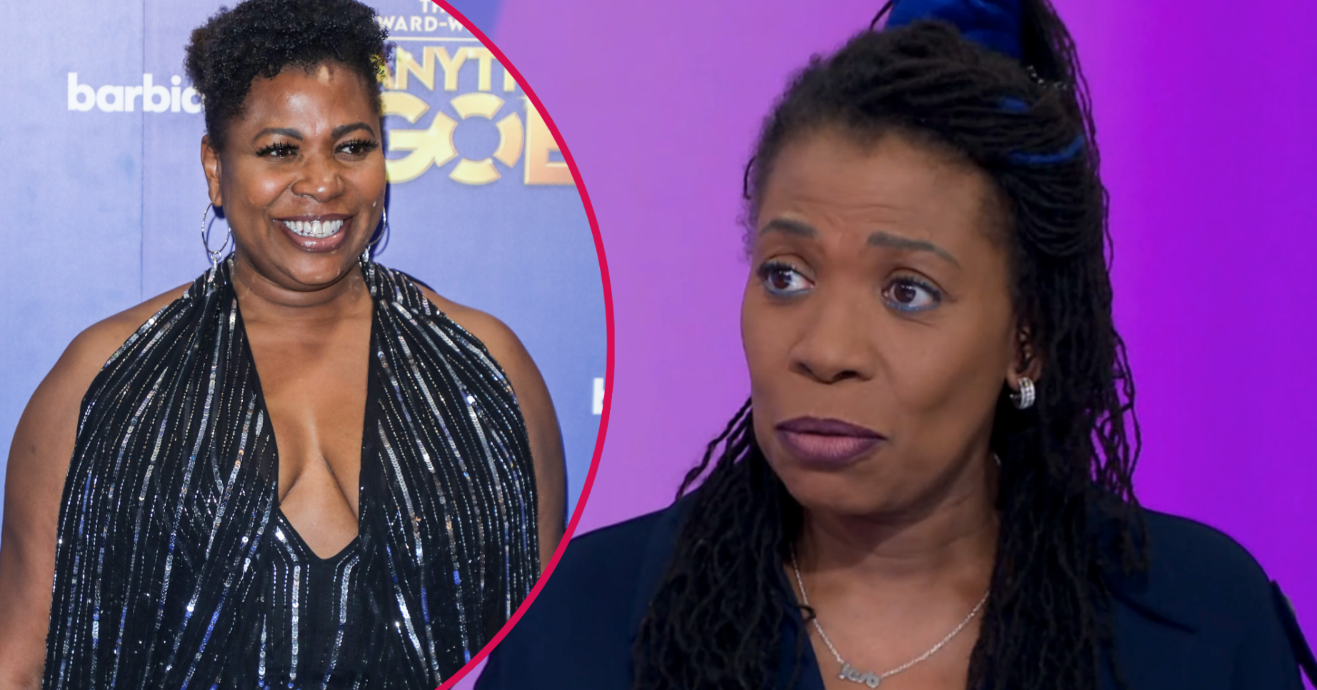 Brenda Edwards smiling and on Loose Women
