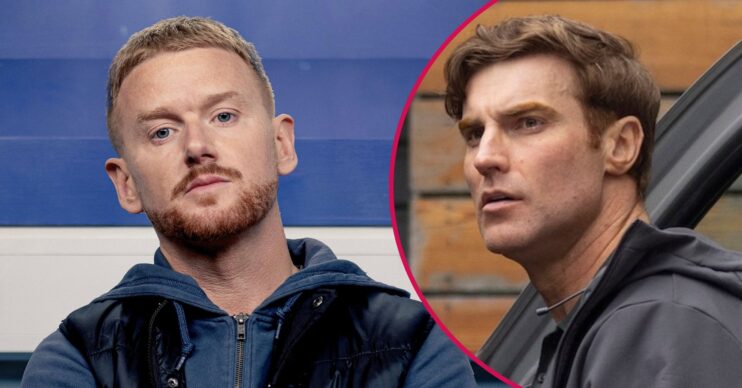 Gary and Theo in Coronation street split pic (Credit: ITV)
