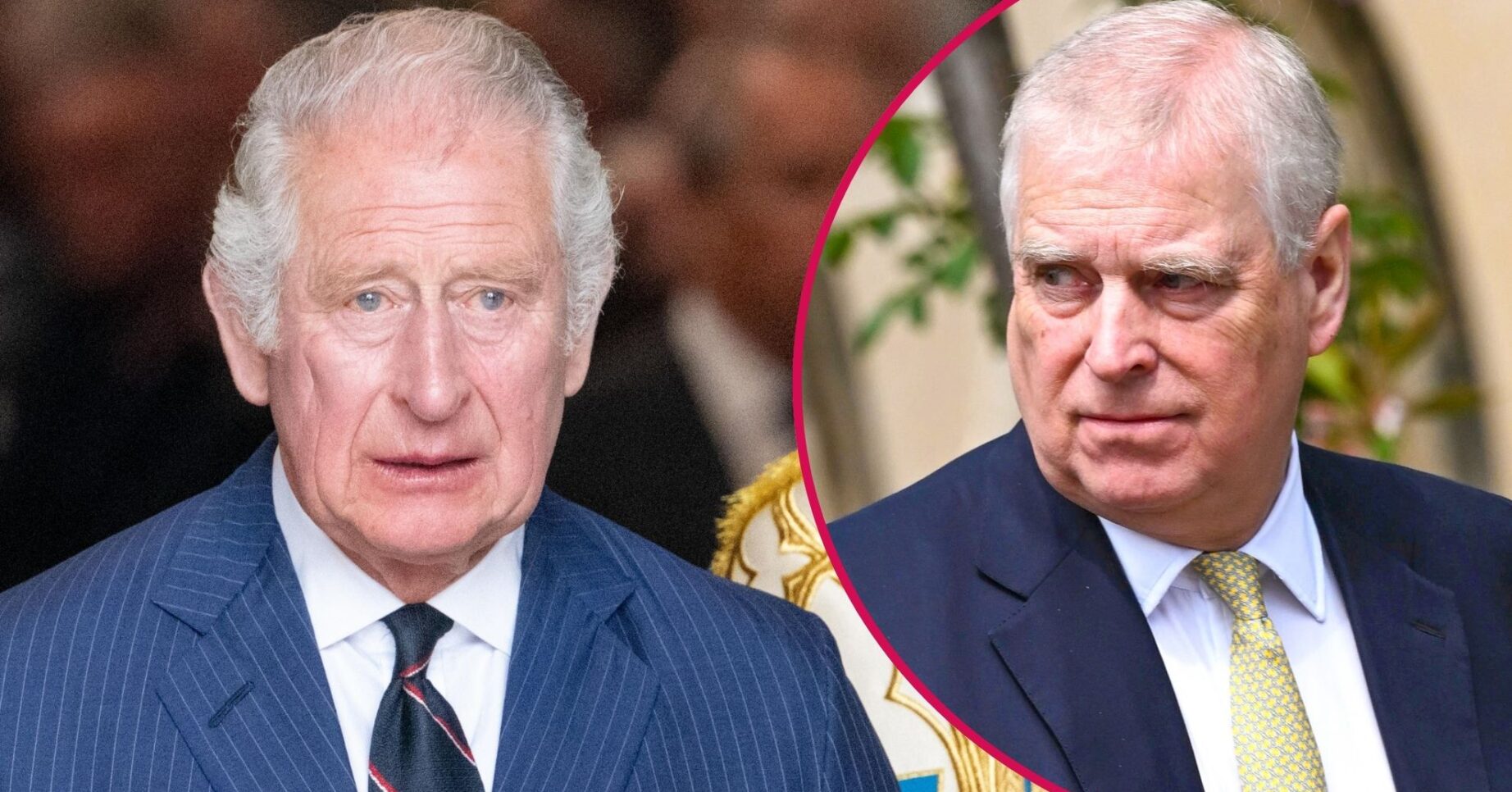 ED composite of King Charles and Andrew Mountbatten-Windsor at different events
