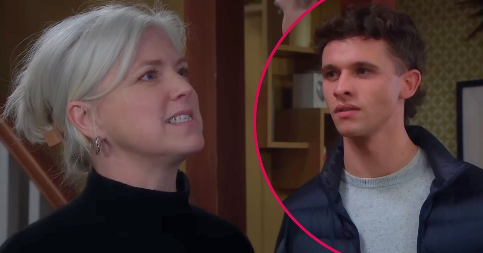 Jacob and Dr Todd split pic in Emmerdale (Credit: ITV)