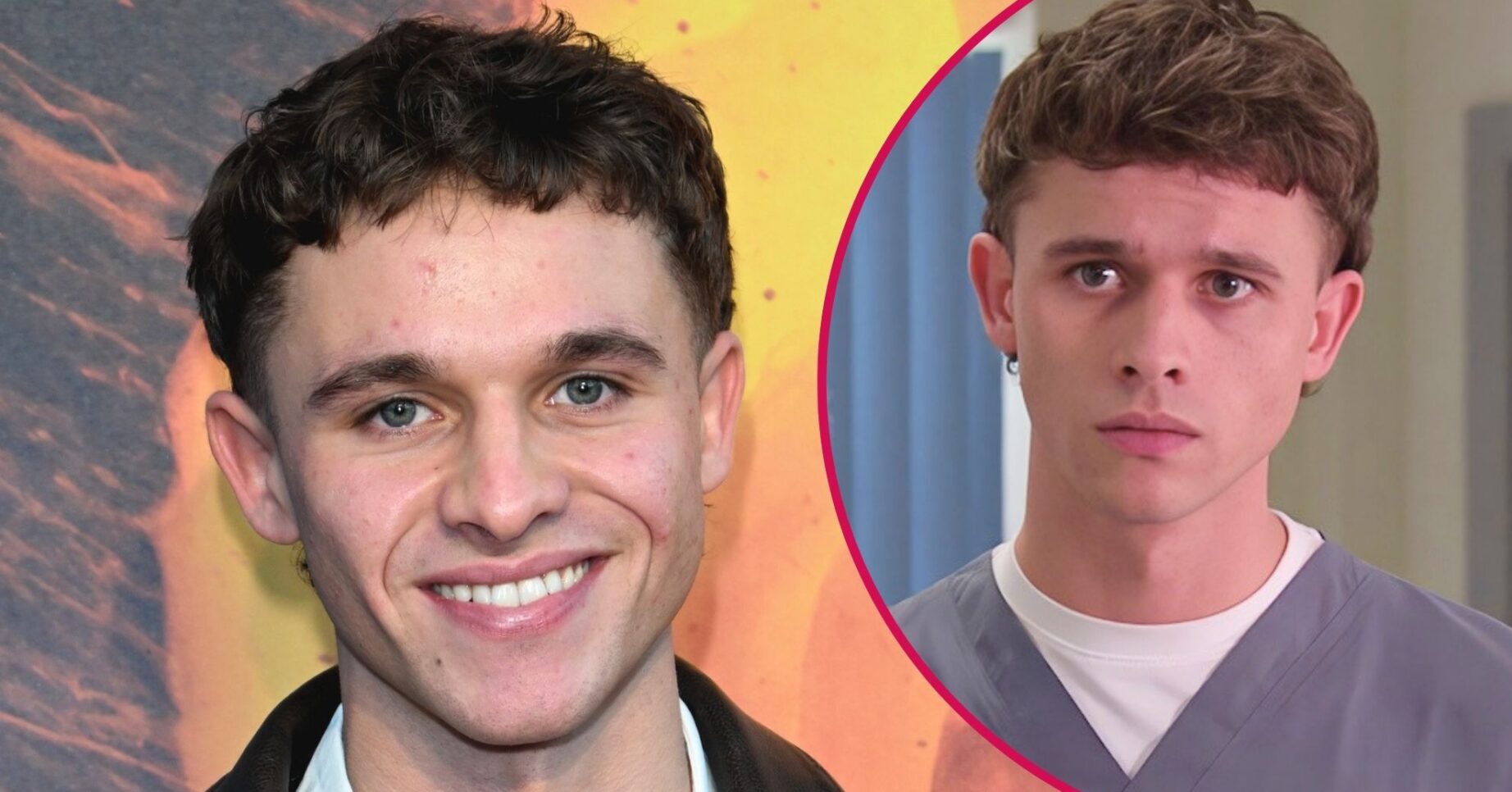 Joe-Warren Plant and Jacob Sugden in Emmerdale split pic (Credit: ITV/MCPIX/Shutterstock)
