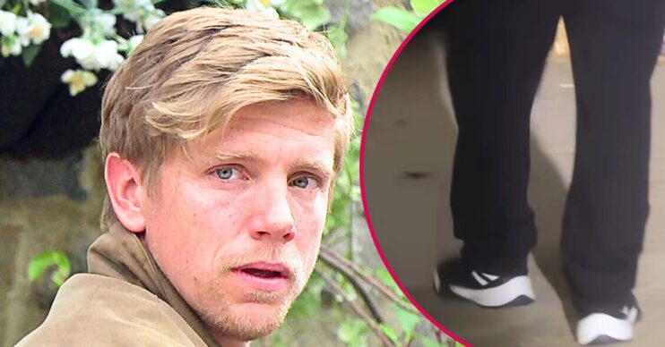The trainers are the only other clue we have in Emmerdale (Credit: ITV)