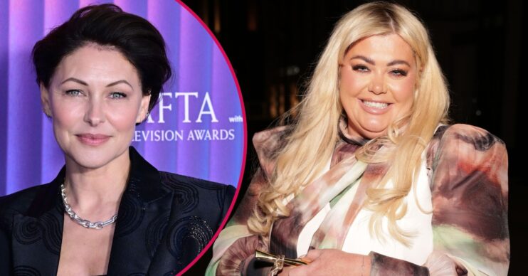 Emma Willis smiling / Gemma Collins smiling