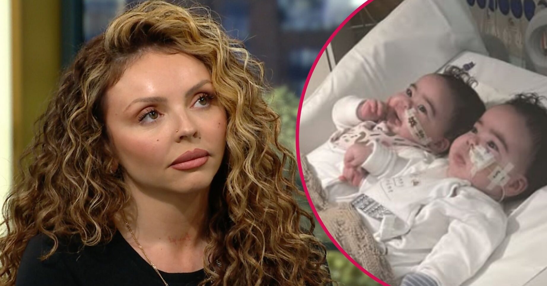 Jesy Nelson on This Morning / Jesy Nelson twins