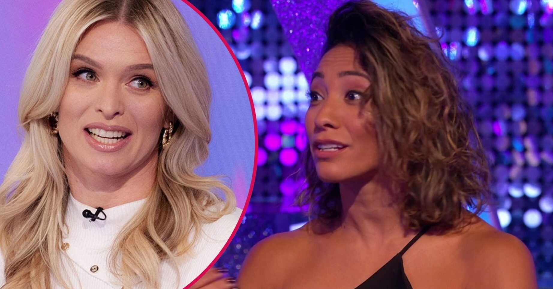 Nadiya Bychkova and Karen Hauer talking