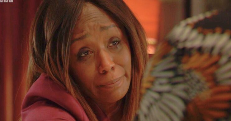 Denise looking sad