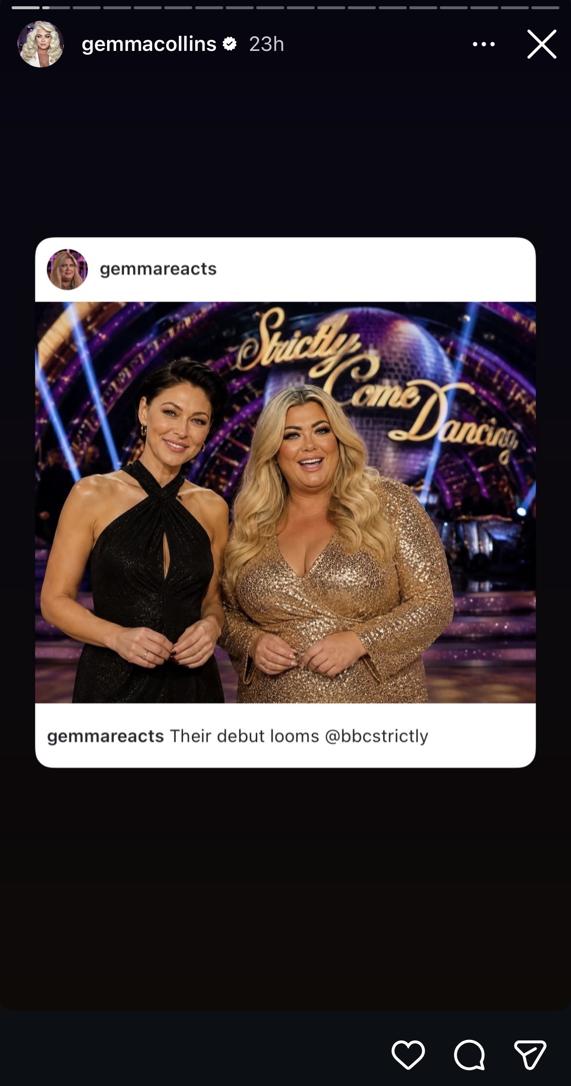 Gemma Collins Instagram Story