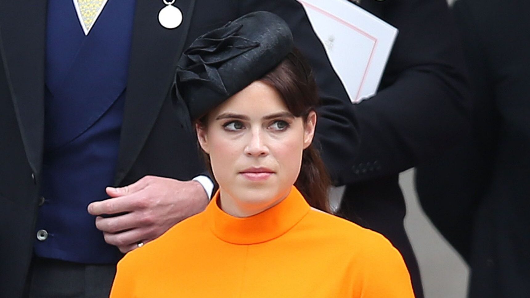 Princess Eugenie in orange dress