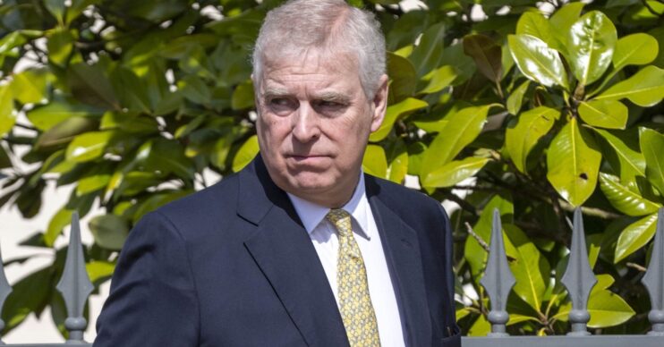 Andrew Mountbatten-Windsor at Easter service