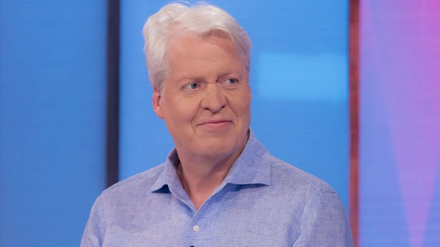 Charles Spencer smiling on Loose Women