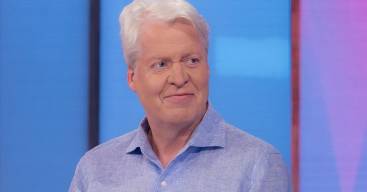Charles Spencer smiling on Loose Women