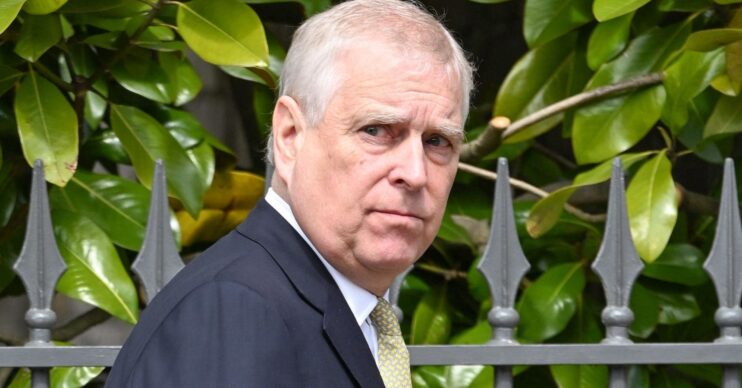 Andrew Mountbatten-Windsor at Easter service