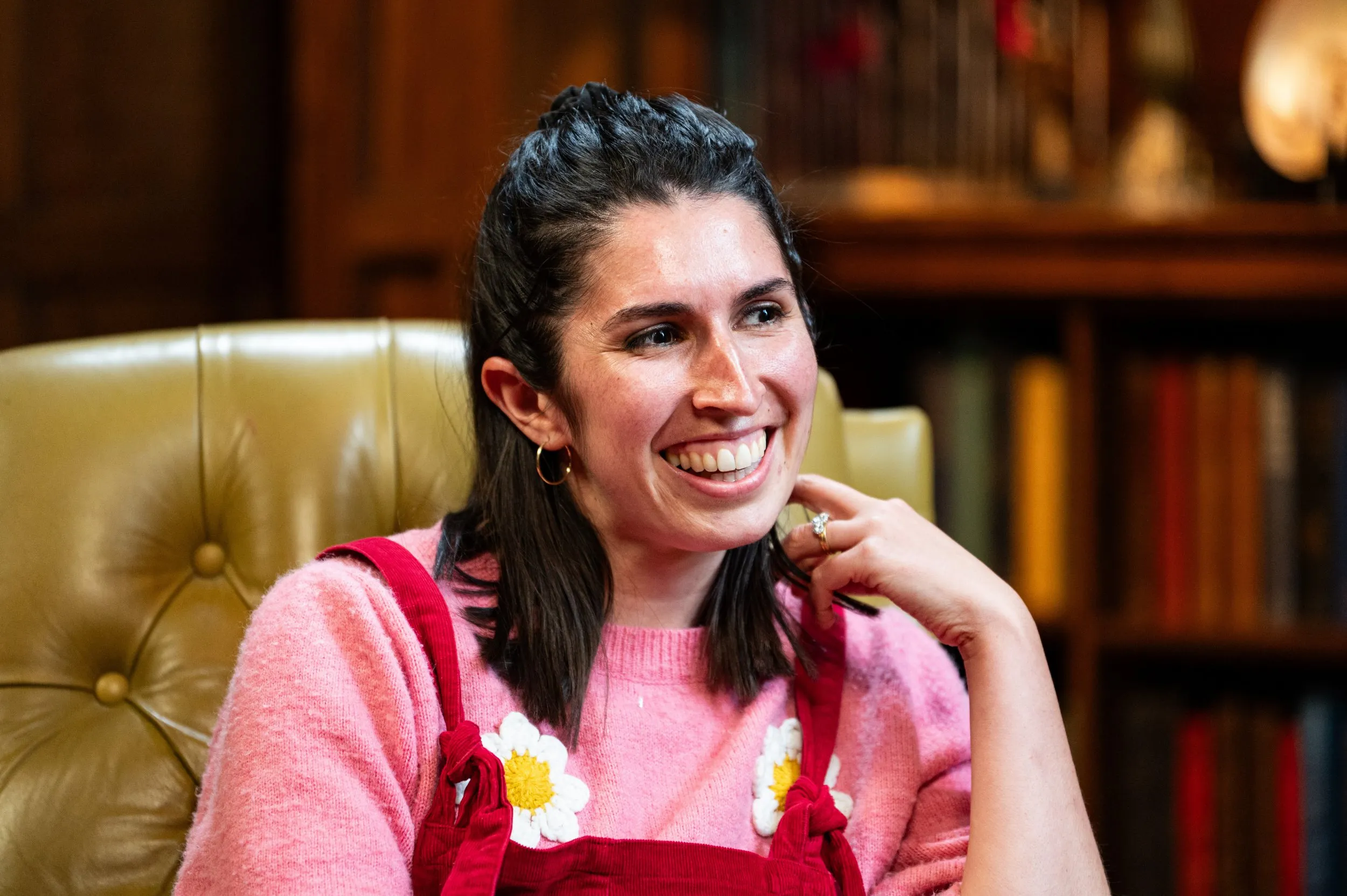 Charlotte from the Traitors smiling