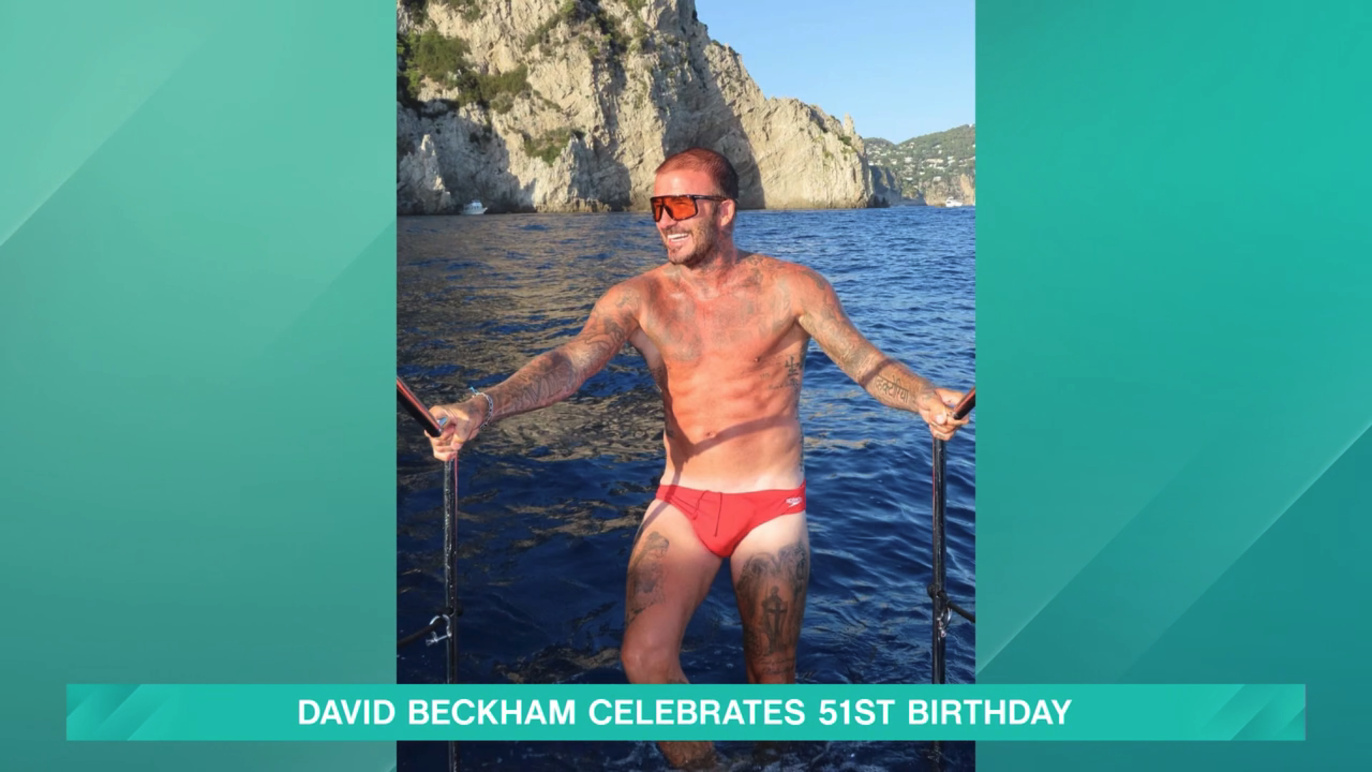 David Beckham in his Speedos