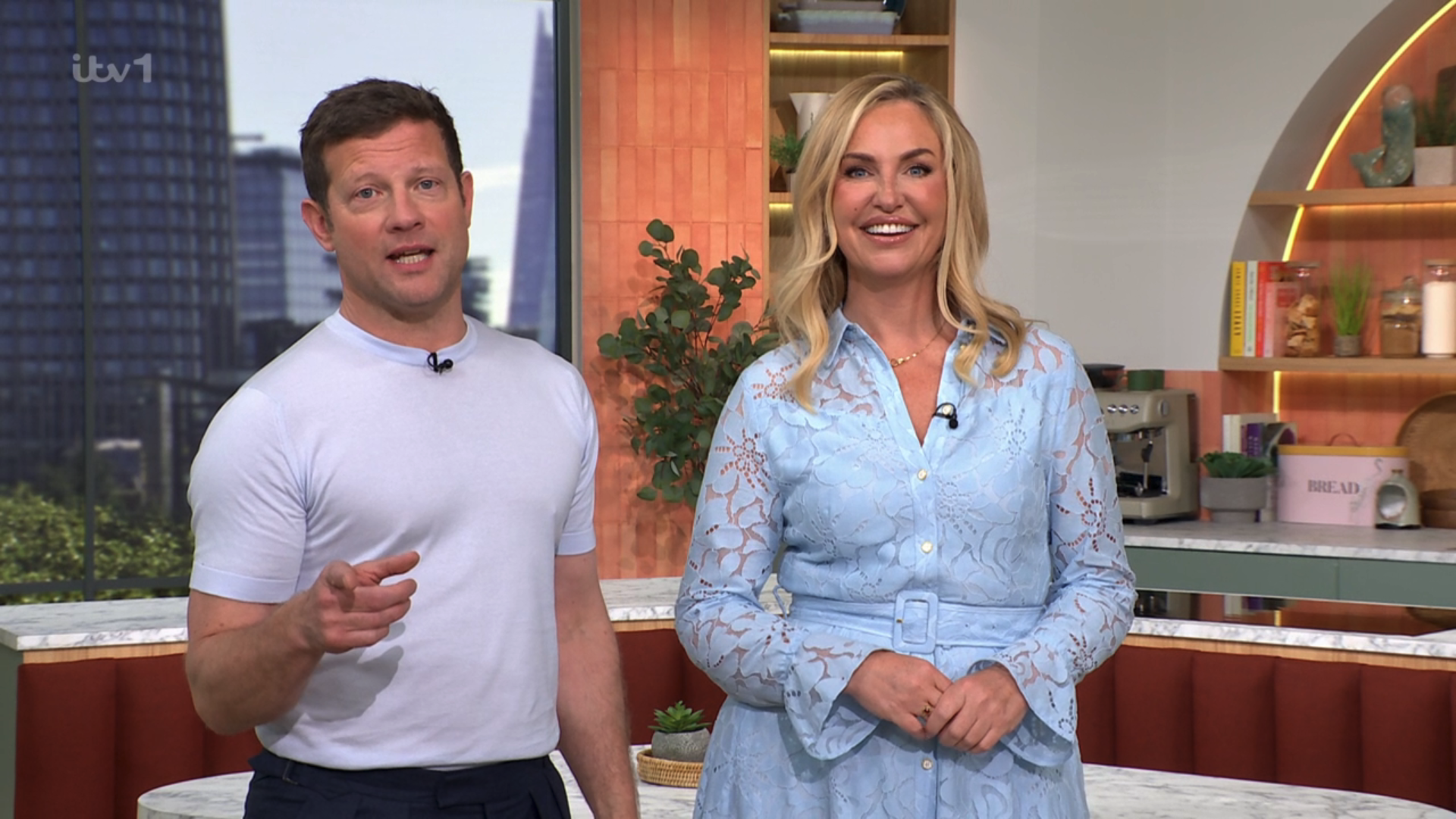 Dermot O'Leary and Josie Gibson on This Morning today