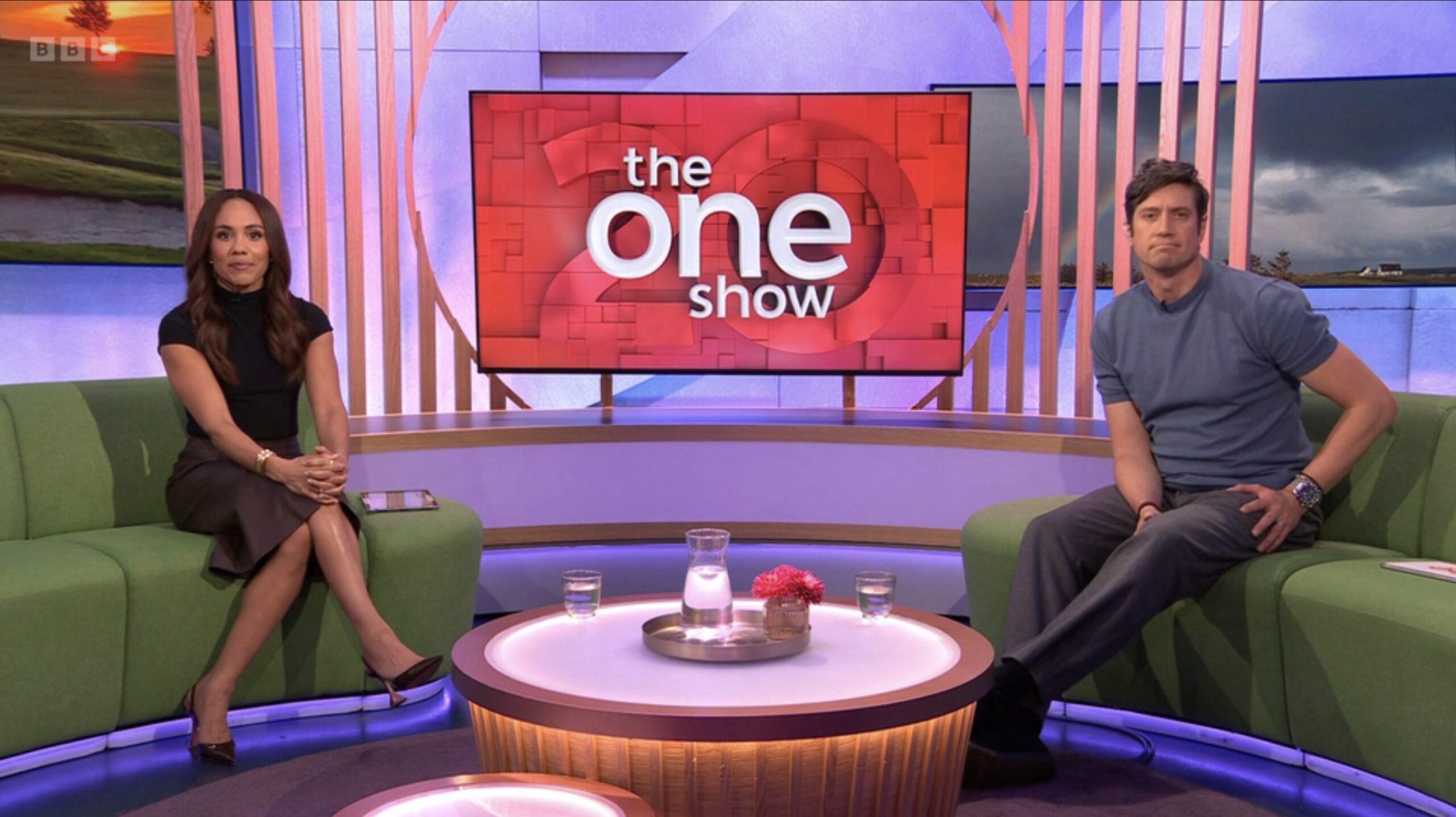 Alex Scott and Vernon Kay on The One Show