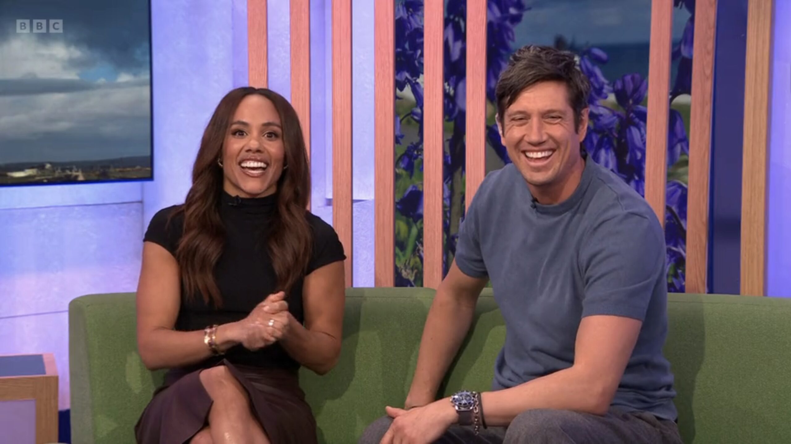 Alex Scott and Vernon Kay on The One Show