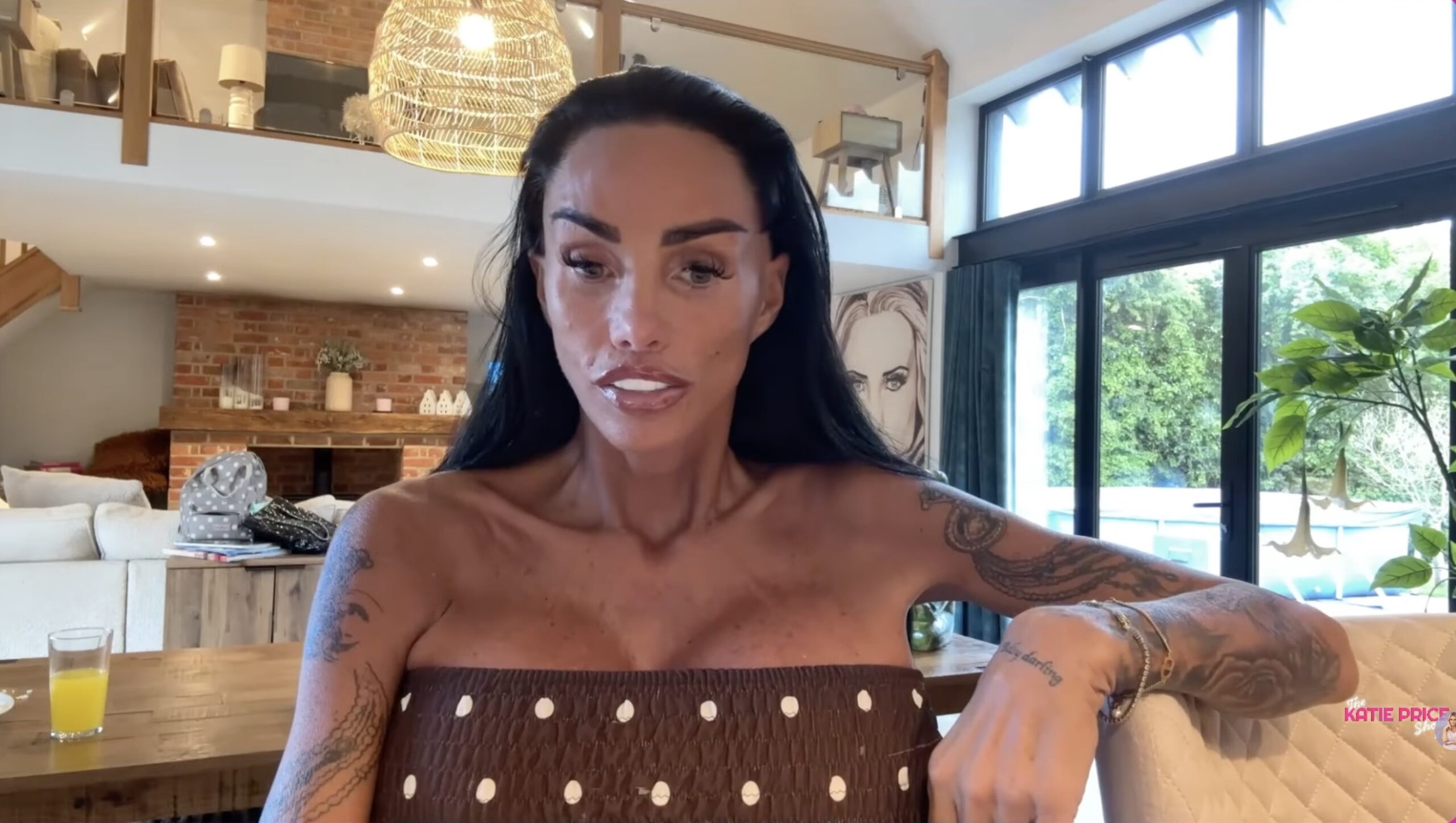Katie Price talking