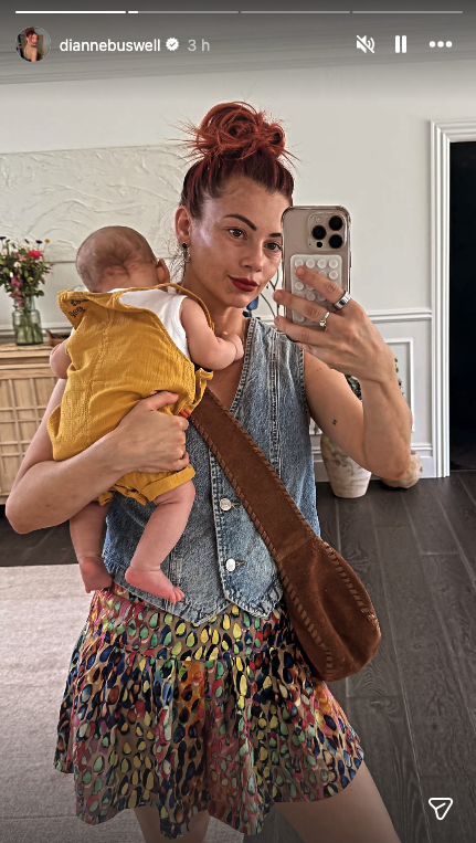 Dianne Buswell and baby Bowden