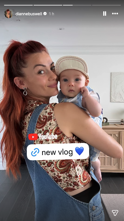 Dianne Buswell and baby Bowden