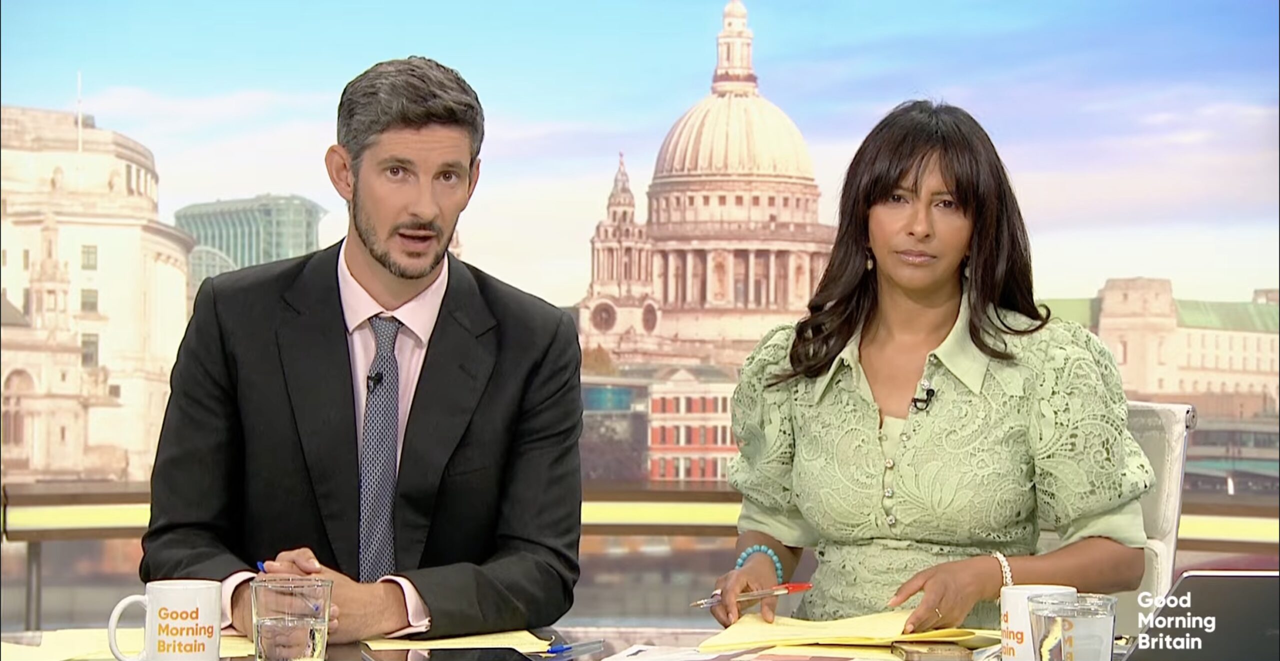 Tom Swarbrick and Ranvir Singh hosting GMB