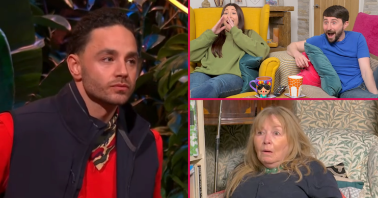 Adam Thomas and the Gogglebox cast watching the I'm A Celebrity final