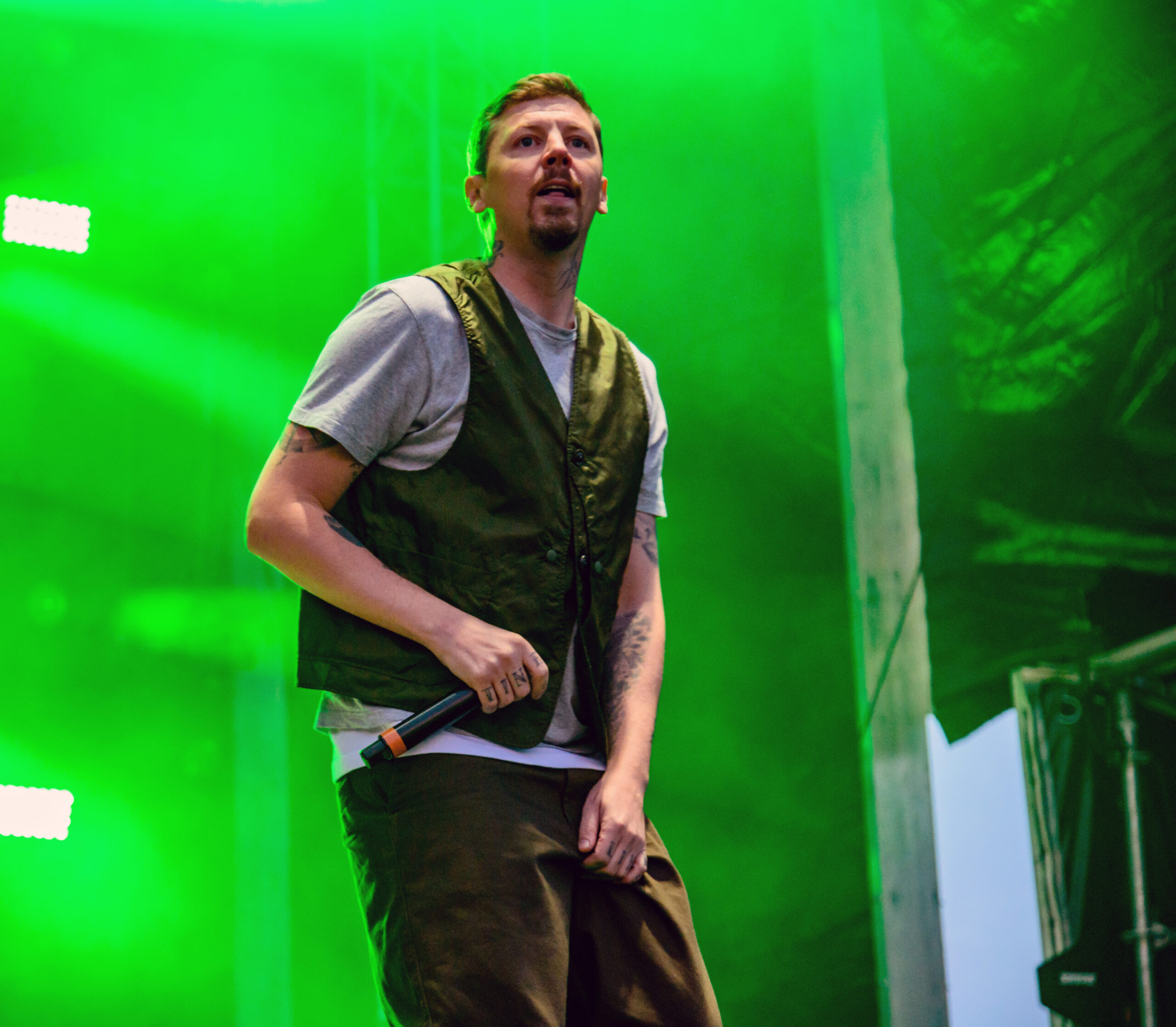 Professor Green performing 