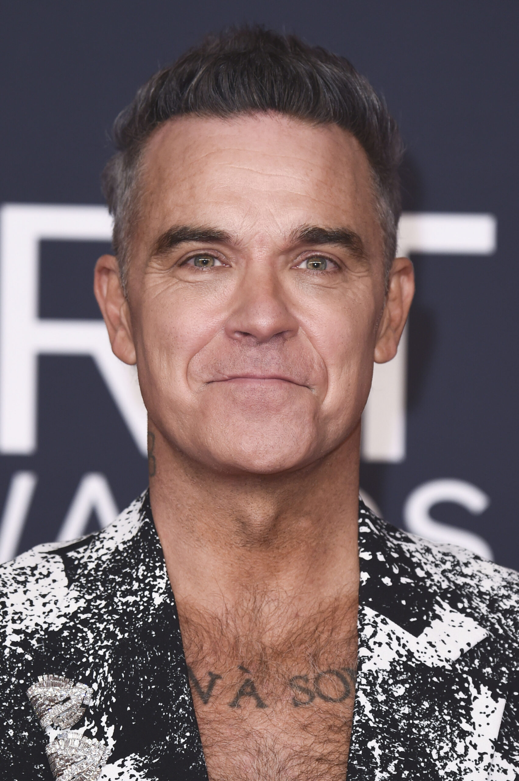 Robbie Williams smiling