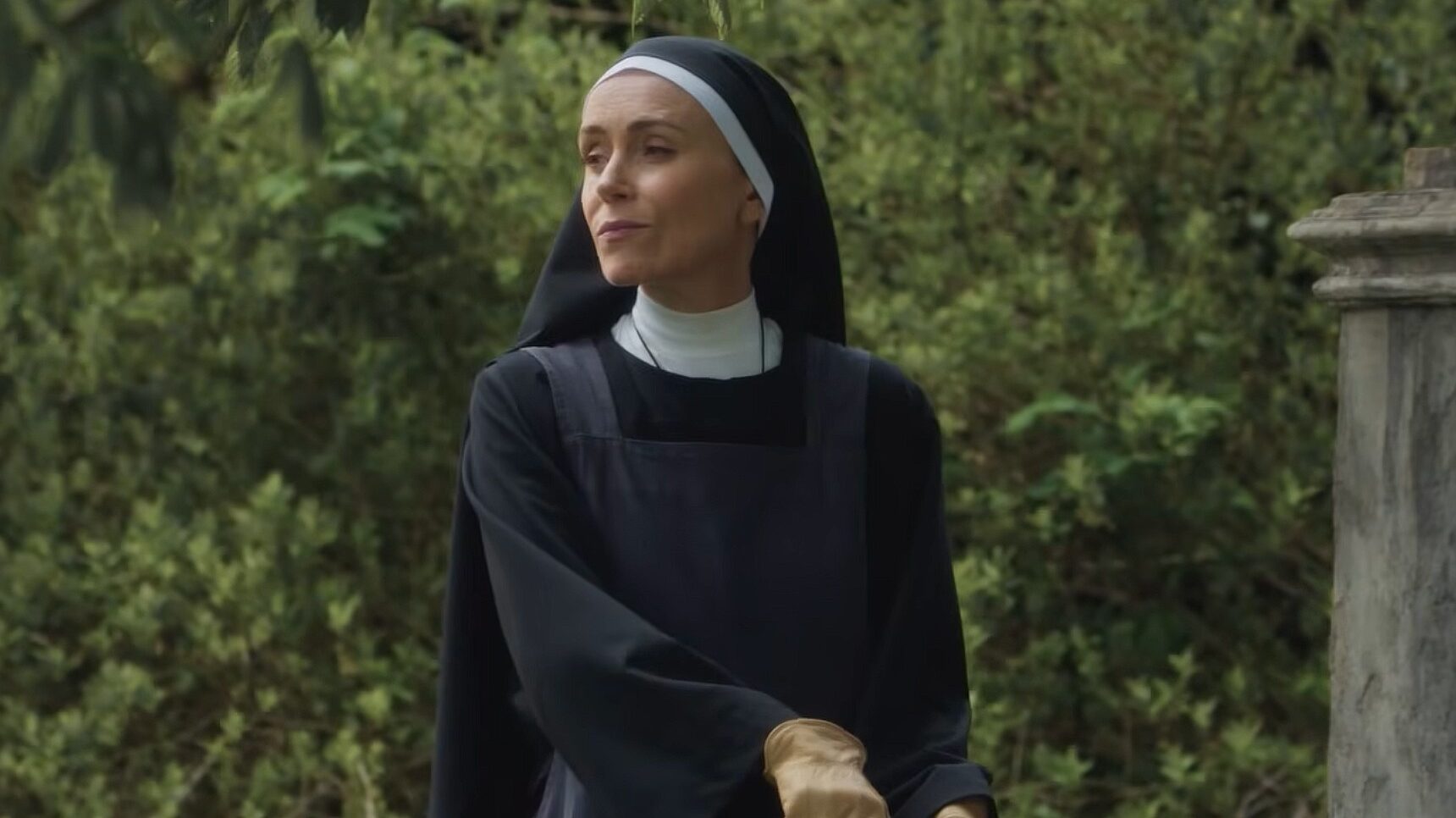 Keeley Hawes as a nun in Falling